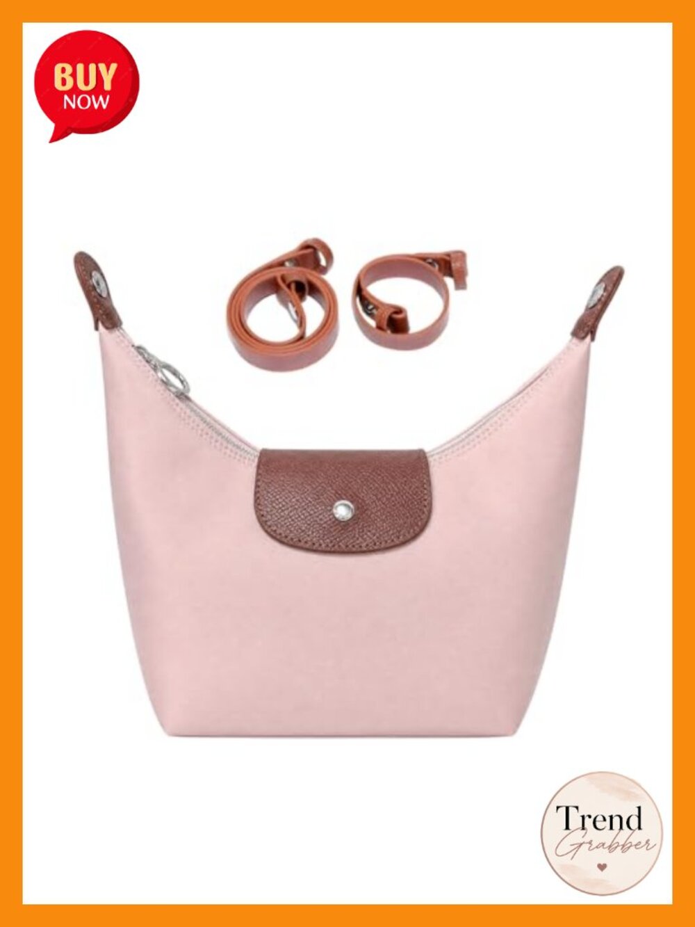 Women's Convertible Nylon Handbag Crossbody Purse with 2 Straps